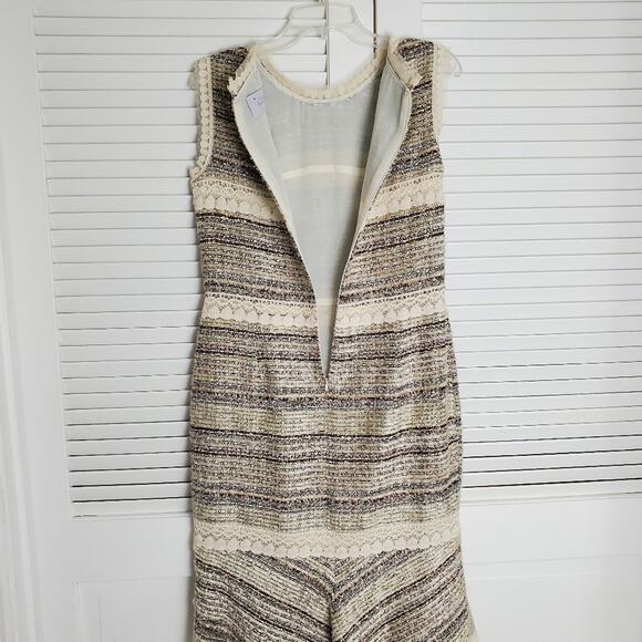 Luisa Beccaria Women's Italian Form-Fitted Designer Dress Size 10 - Picture 8 of 11